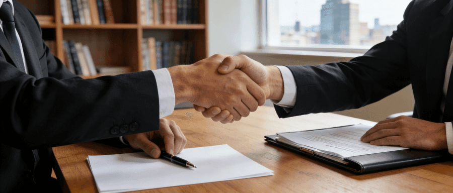 Firma del contrato y entrega de recursos financieros